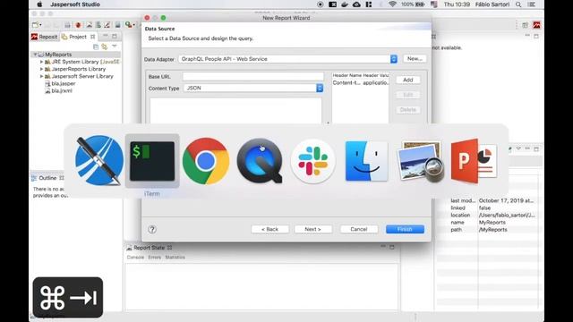 Creating a Jasper Report using a GraphQL API as a DataSource - Part 1 смотреть онлайн