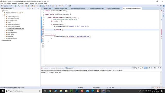 Java Conditional statements (if, else, else if) || Java learn in Kannada || Java in Kannada Class-6 смотреть онлайн