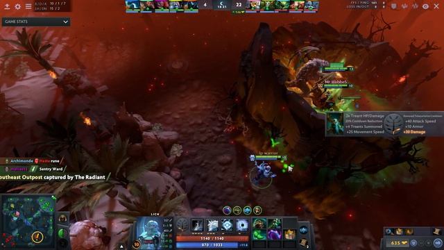 Lich Hard Support Gameplay - Patch 7.25b (Dota 2 Gameplay) смотреть онлайн