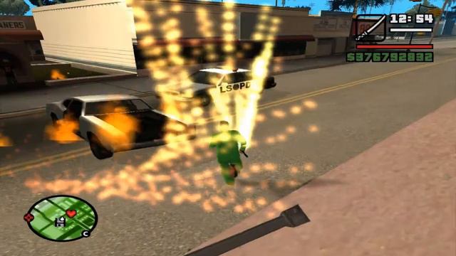 Обзор модов GTA San Andreas #20 - Огненная катана смотреть онлайн