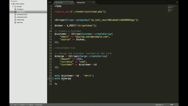 Charging customer (Multiple times) using Stripe with PHP смотреть онлайн