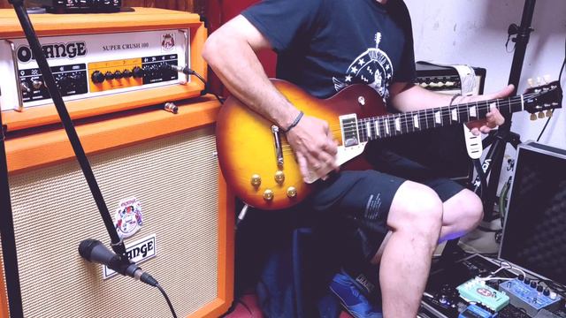 blues| orange super crush|gibson les paul tribute and xts precision overdrive. смотреть онлайн