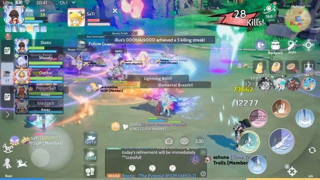 Ragnarok Origin Global - High Wizard Gravity PvP on Guild Expedition смотреть онлайн