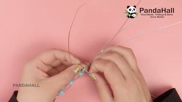 Video 7 PandaHall Мастер-класс-Небесно-голубой браслет из стеклянных бусин смотреть онлайн