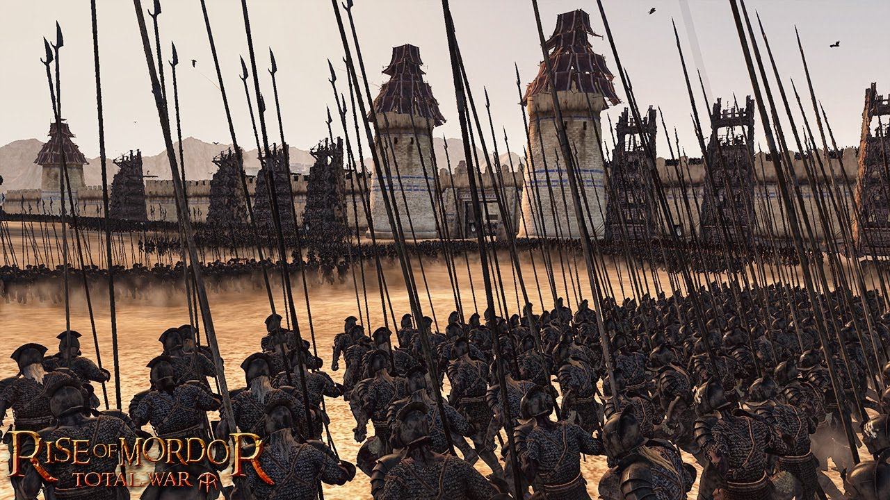 УМБАР - Штурм Крепости Черных Нуменорцев - 4 vs 1 - Властелин Колец / Total War: Rise Of Mordor смотреть онлайн