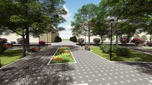 Круглый сквер. Автор проекта - архитектора О.А. Грозевой смотреть онлайн