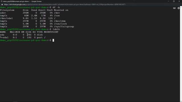 Increase an existing Persistent Disk without restarting GCE instance смотреть онлайн