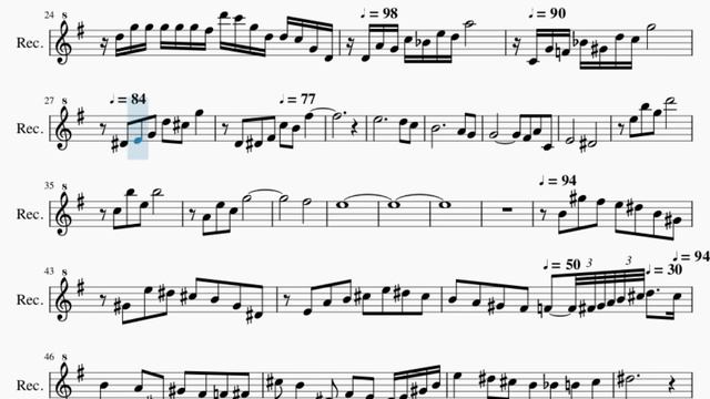 Recorder Sheet Music: How to play Cafe 1930 (Astor Piazzolla) смотреть онлайн