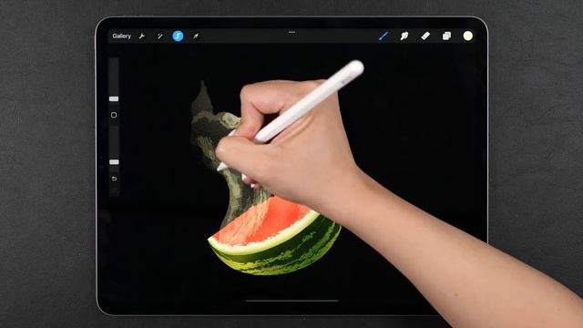 Draw With Me - Underwater Melon Slice | My Procreate Digital Art Technique смотреть онлайн
