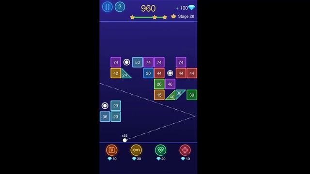 Bricks Breaker part -3 - Glow Balls|| Android Gameplay смотреть онлайн