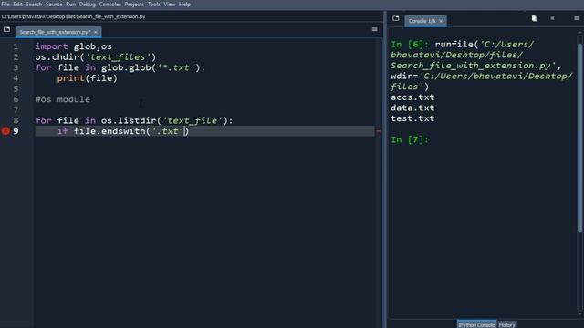 91. How to Search Files with .txt Extensions in Python with Code || glob and os Module. смотреть онлайн