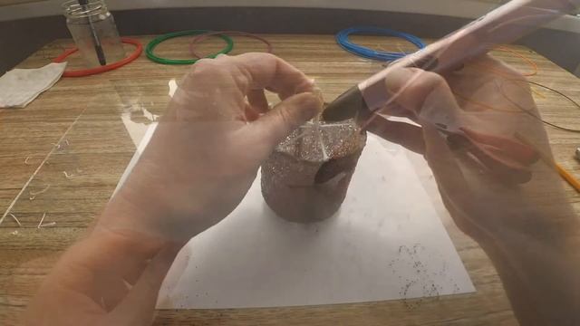 Рисуем кулич 3Д (3D) ручкой к Пасхе