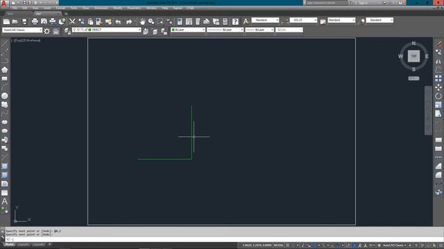 AutoCAD Tutorial Lesson 1-9 Direct Distance Entry (Complete Beginners Course) смотреть онлайн