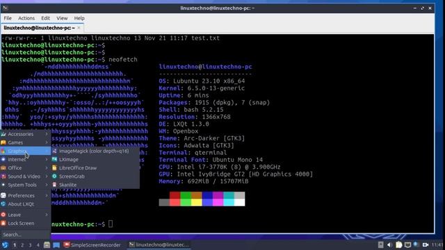 Lubuntu Linux 23.10 Mantic Minotaur First Look | Linux Techno смотреть онлайн
