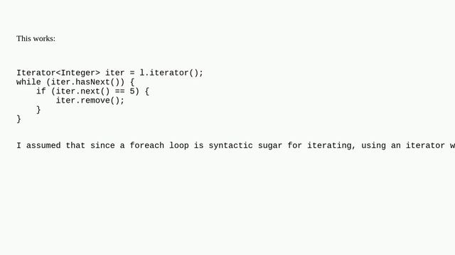 Iterating through a Collection, avoiding ConcurrentModificationException when removing objects in.. смотреть онлайн