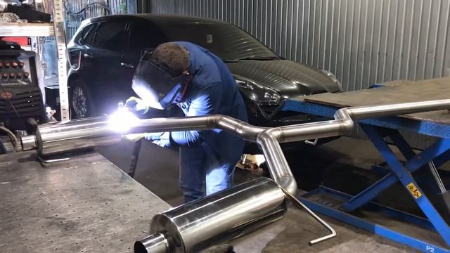 Subaru Tribeca - изготовление выхлопной системы, прямоток, спортивный выхлоп, тюнинг выхлопа Киев. смотреть онлайн