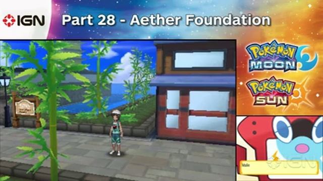 Pokemon: Sun and Moon Walkthrough - Aether Foundation смотреть онлайн