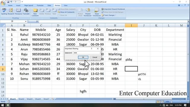 Excel Me Review Tab Me Changes Block Option Se Kya Hota Hai Or Option Ko Kaise Use Karte Hai?? смотреть онлайн