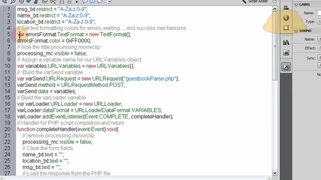 Flash Website Guestbook AS3 MySQL Tutorial and Free Editable Source Files смотреть онлайн
