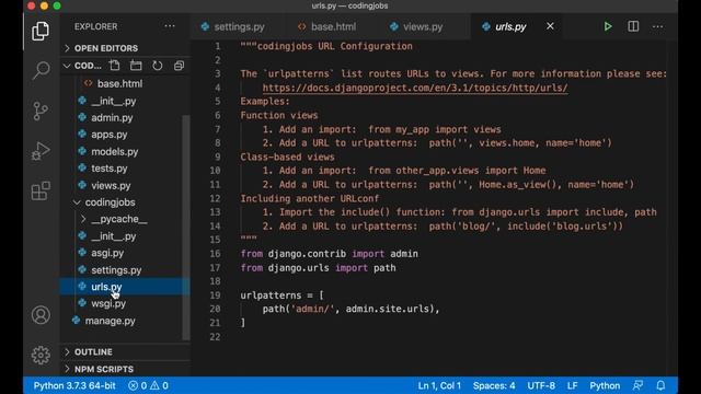 Getting started | Job board using Django and Vue 3 | Django tutorial for beginners part 1 смотреть онлайн