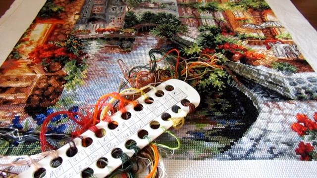 Вышивка крестом.Венеция вышита!!Ура!!!! смотреть онлайн