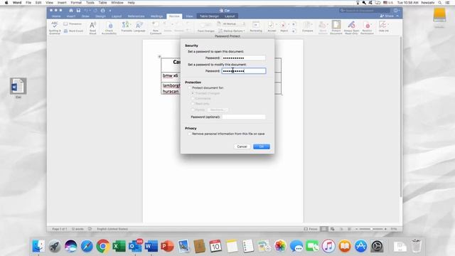 How to Put a Password on a Word Document for macOS | How to Password Protect Word Document for Mac смотреть онлайн