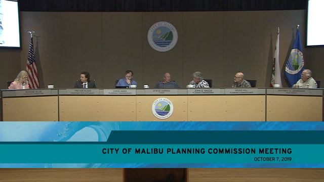 Malibu Planning Commission Meeting October 7, 2019 смотреть онлайн