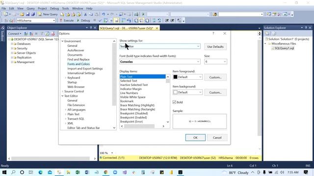 How to create line numbers, font size & change the font size on the Result/Console page for SQL смотреть онлайн