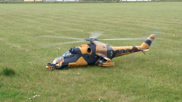 STUNNING GIANT RC MIL MI-24 SUPERHIND SCALE MODEL TURBINE RUSSIAN HELICOPTER FLIGHT DEMO PART 1 смотреть онлайн