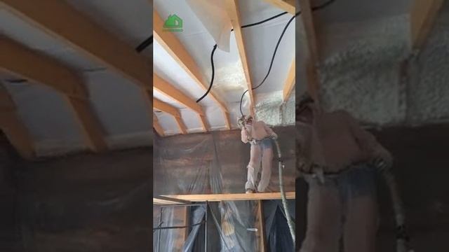 Утепление дома ППУ (Крыша)