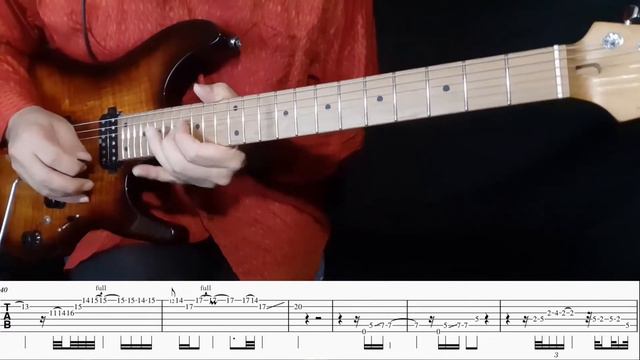 Caruso　Neal Schon Version Guitar Cover With Guitar Tab By HIDEHITO