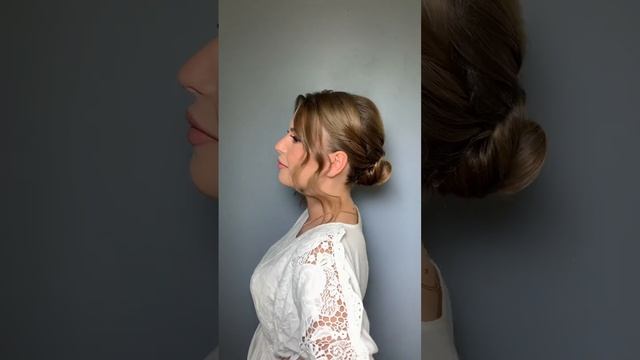 Свадебная прическа #прически #hairstyle #обучениеприческам #пучок#локоны #свадьба смотреть онлайн
