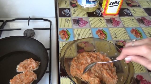 Котлетки из куриного фарша на быструю руку. смотреть онлайн