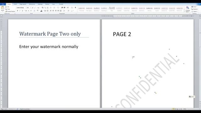 How to watermark one page only in Microsoft Word смотреть онлайн
