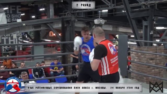4-е рейтинговые бои Лига бокса г. Москвы – 24.11.18 г. до 91 кг. смотреть онлайн