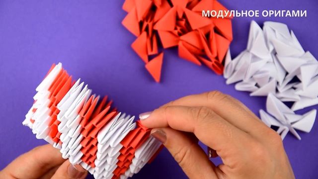 Как сделать вазу из бумаги в технике модульное оригами. Пошаговая сборка, мастер класс. смотреть онлайн