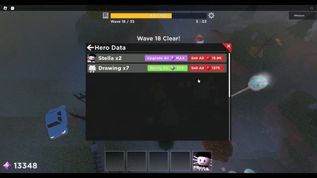 (Tower Heroes) STELLA ONLY Vengeful Ghost, Double Candy Mimic? (Roblox) смотреть онлайн