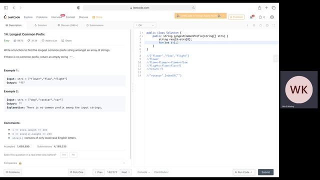 Longest Common Prefix #leetcode #csharp #easy смотреть онлайн