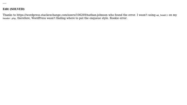 Wordpress: I can't add CSS with functions.php (2 Solutions!!) смотреть онлайн