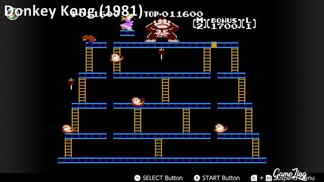 Donkey Kong 1 (1981) vs Jr. (1982) vs 3 (1983) vs Jr. Math (1983) [NES] смотреть онлайн