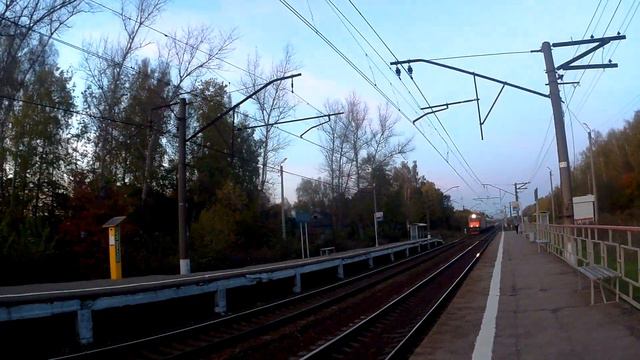 Электровоз ЧС7-225 с поездом№065М Москва-Кишинёв платформа Родинка 26.09.2019 смотреть онлайн