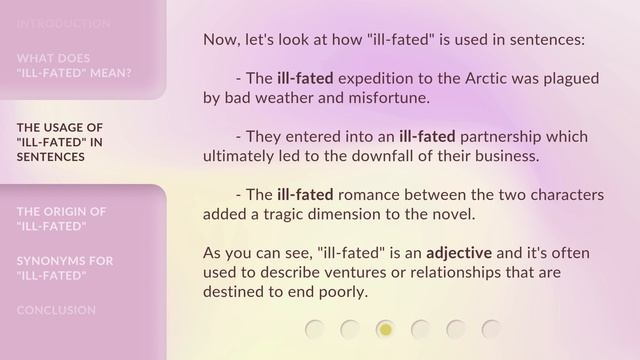 Unveiling Meanings: The Story of "Ill-Fated" смотреть онлайн