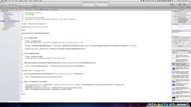 How to Create Custom Navigation Bar with Xcode смотреть онлайн