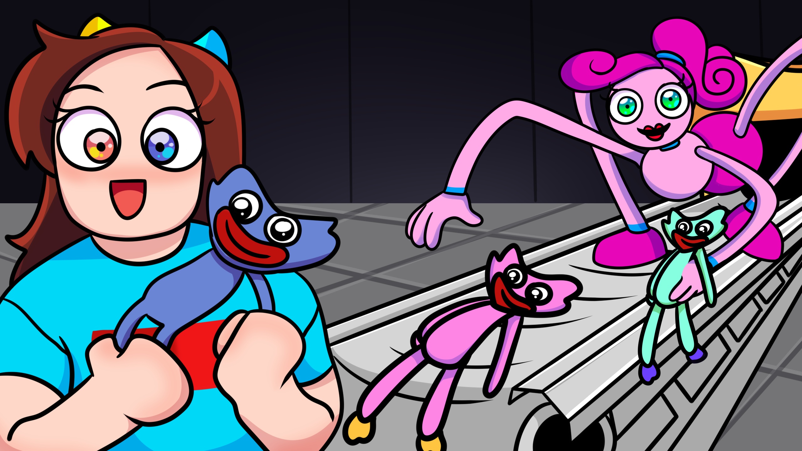 ПОСТРОИЛА СОБСТВЕННУЮ ФАБРИКУ ХАГГИ ВАГГИ в РОБЛОКС смотреть онлайн