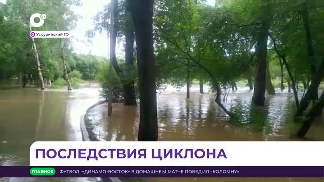 В Уссурийске погрузился в воду городской парк «Зеленый остров» смотреть онлайн