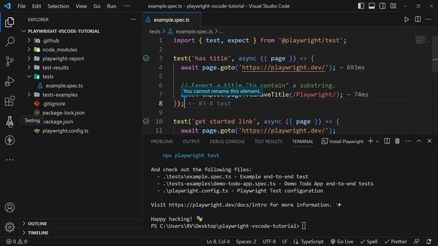 How to install Playwright in Visual Studio Code Tutorial смотреть онлайн