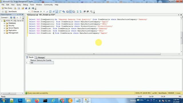 MAX in SQL With Select Where Command | SQL Server Tutorials | SQL tutorial for beginners смотреть онлайн