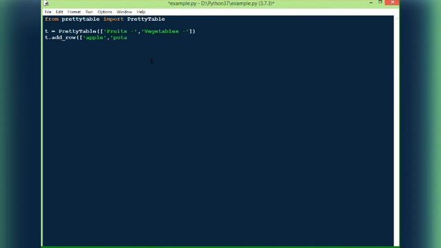 Python pretty tables tutorial смотреть онлайн