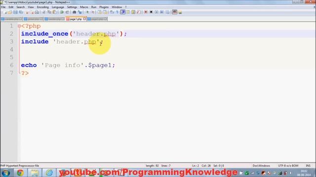 PHP Tutorial for Beginners 25 # Include_once() and require_once functions смотреть онлайн