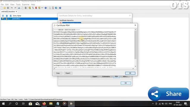 How to export PEM File for Google play console for change the New Keystore 2021. Export .pem file. смотреть онлайн